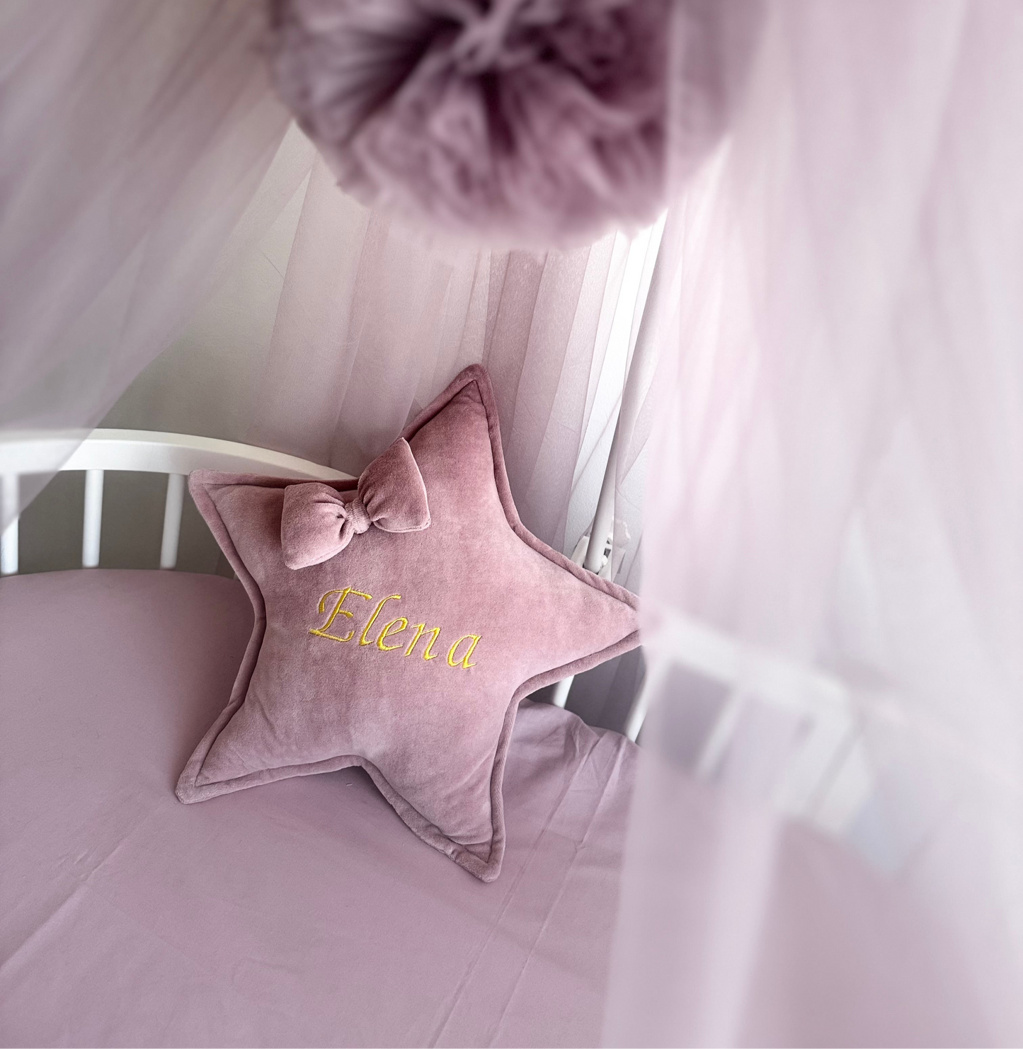 Cuscino personalizzato con nome/stella