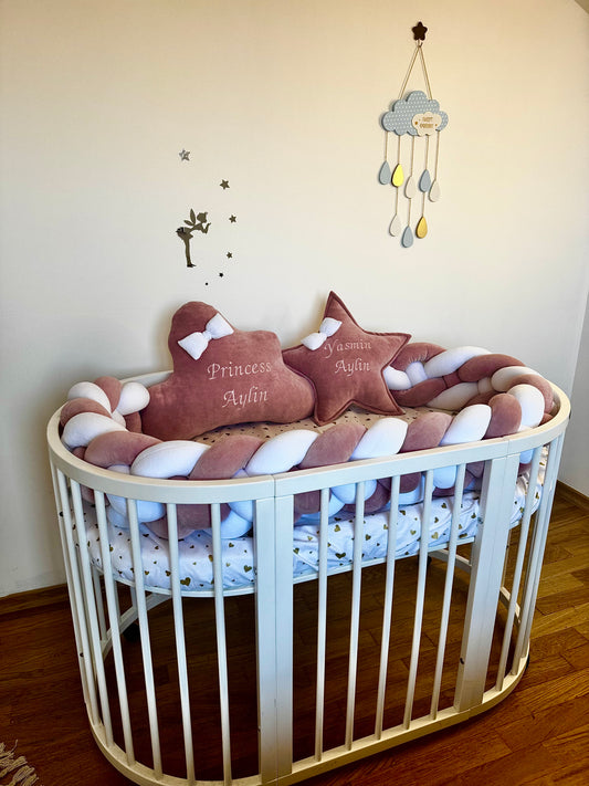 Protezione intrecciata con 2 cuscinetti e fascia per la testa