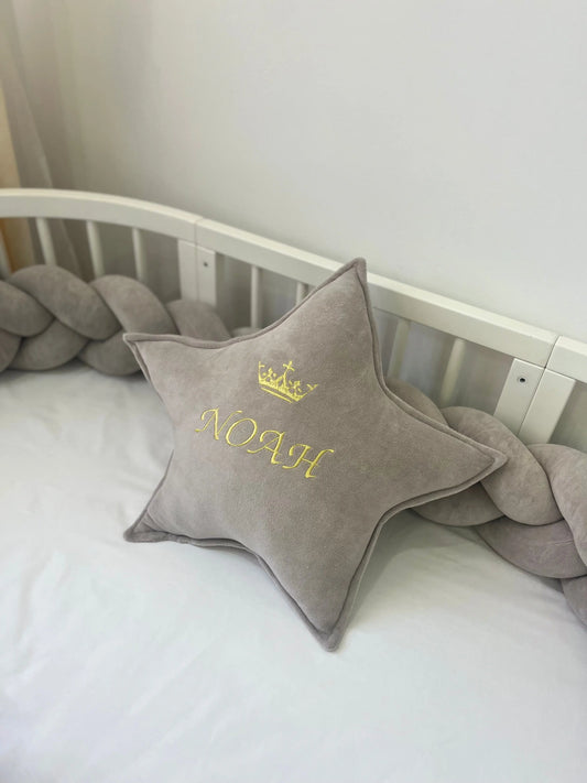 Pernuta steluța personalizată gri  Meriess
