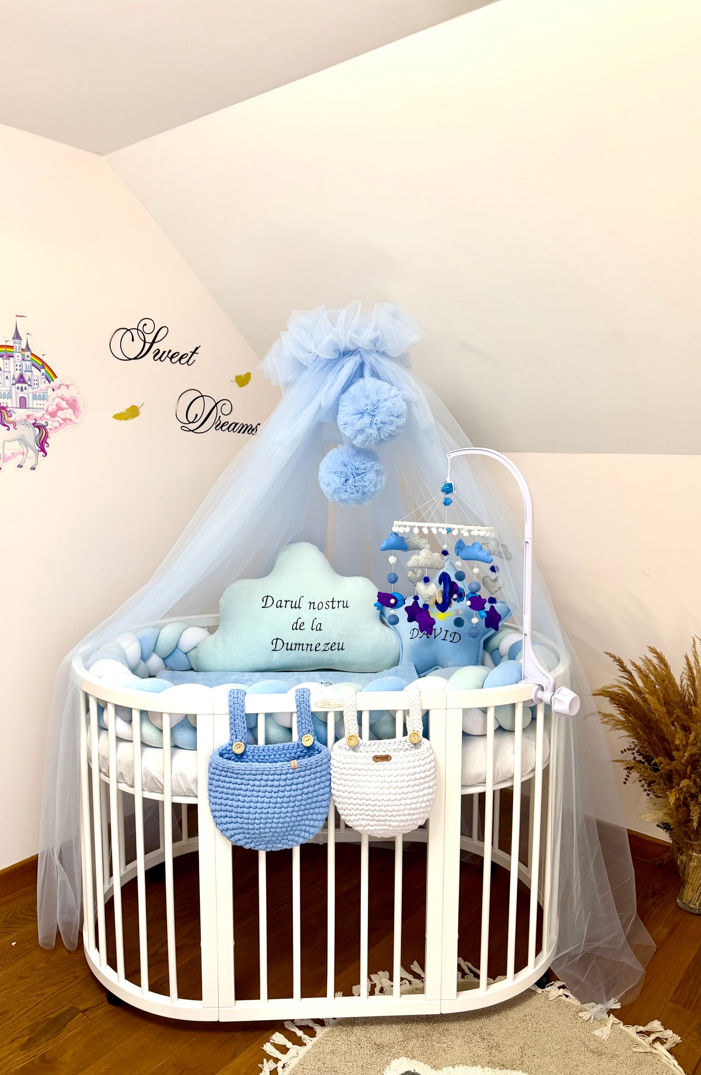 Set Complet Accesorii pentru Pătuțul Bebelușului – Confort, Protecție și Design de Poveste