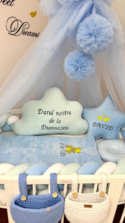 Set Complet Accesorii pentru Pătuțul Bebelușului – Confort, Protecție și Design de Poveste